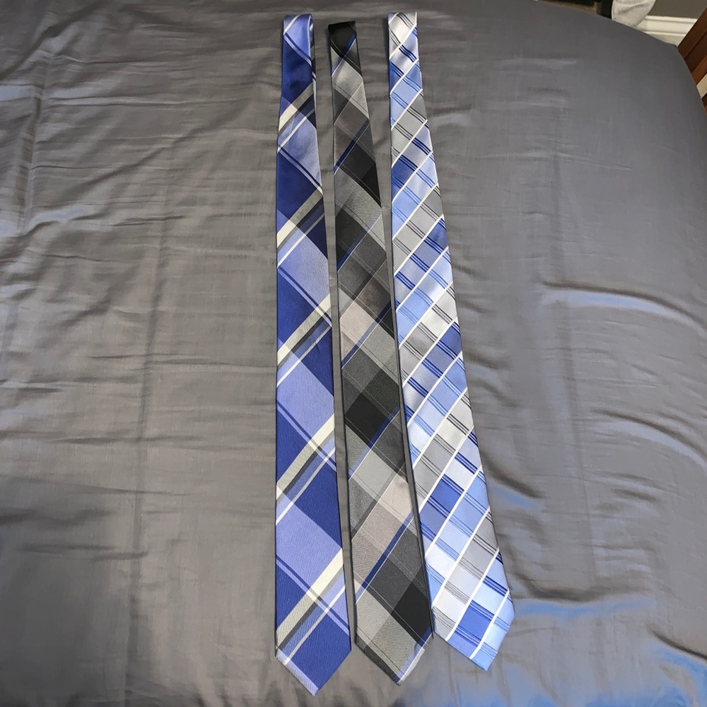 3 Kenneth Cole Blue ties